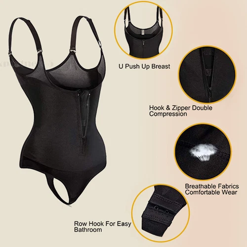 Underwear Tummy Tuck Compression Garment for Women Control Corset Body Shaper UK - Picture 9 of 23
