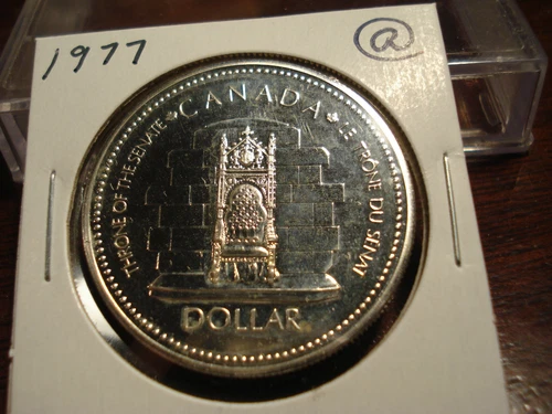 1977 - Silver - $1- Canada - Canadian Dollar - Brilliant Uncirculated