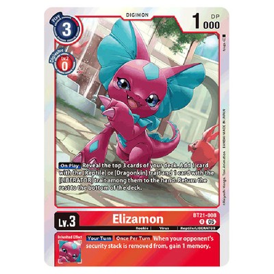 Digimon Card Game - World Convergence - Elizamon - (R) - BT21-008