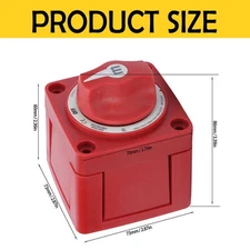 1x Blue Sea 6006 Systems m-Series Mini On-Off Battery Man Switch Knob Marine Red