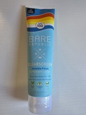 Bare Republic Clearscreen Sunscreen Cream Rare SPF 100 6fl oz Exp 5/23