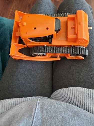 Rare Vintage Marx Bulldozer Motor Drive Battery Powered Works!