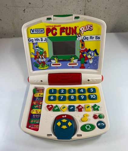 Vintage VTech Little Smart PC Fun Plus Electronic Learning Toy Laptop ...