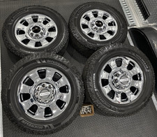 Ford 20 F-250 F-350 Chrome Lariat Oem Wheels Michelin Tires Platinum Rims Tpms