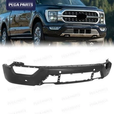 Front Bumper Cover Face Bar w/4 Sensor Hole Steel For 2021-2023 Ford F-150 F150