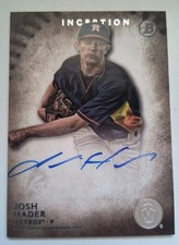 Josh Hader 2015 Bowman Inception Auto RC + Lot (8 Cards) /25 Astros Rookie