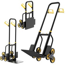 Heavy Duty Stair Climbing Dolly 440 lb Foldable Hand Truck 6 Wheels for Moving