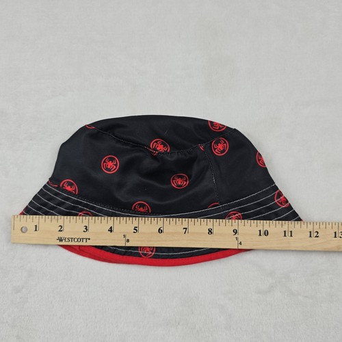 Marvel Spiderman Boys One Size Reversible Bucket Hat Tie Dye Logo - Picture 6 of 7