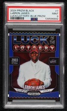 2024 Prizm Black Luck of the Lottery Blue /199 LeBron James #7 PSA 9 MINT 1op7