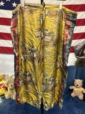 Johnny Was Women  s Size Large Dylan 100 Silk Pant Floral Asian Wide Leg