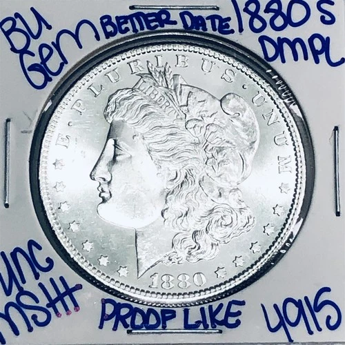 1880 S BU UNCIRCULATED MORGAN SILVER DOLLAR AUTHENTIC U.S.MINT FREESHIPPING 4915