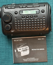 Sentry - Pr911 Emergency Weather Radio-Flashing Light w/Siren  LCD Clock NEW