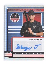 2023 Panini Stars & Stripes USA Baseball Gage Thompson AUTO National Team