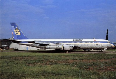 Postcard Airline Scimitar Airlines Boeing 707-321C G-BFZF Limited CC8.