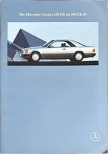 Mercedes 230 CE to 300 CE-24 brochure brochure Depliant 10/1989