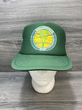 Wimbledon Tennis Vintage Hat Cap 1988 Adjustable Green Trucker Foam Adjustable