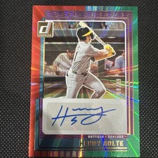 2025 Panini Donruss Signature Series Henry Bolte Rookie Auto #'d /99 RC A’s 🔥