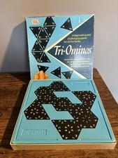 Tri-ominos Vintage Dominoes Board Game By Ideal  1968 - (Triominos)