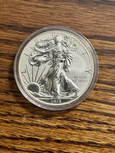 2013 W AMERICAN EAGLE SILVER REVERSE PROOF COIN .999 Fine Silver Uncirculated