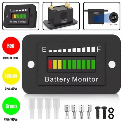 OBDRESOURCE 12V-72V LCD Anzeige Volt Monitor Batterie Kapazität Digital Voltmeter Spannung