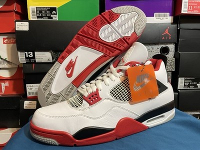 Nike Air Jordan 4 Retro OG Mid  Fire Red  2020 DH6927-161 Men s Size 14