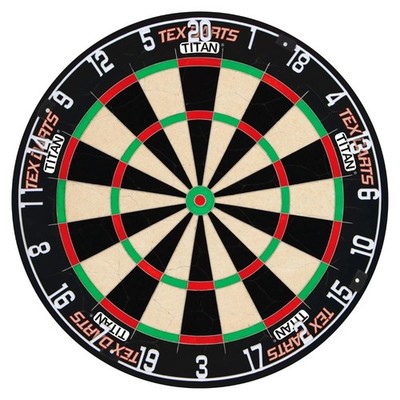 TEX Titan Pro Dartboard - Turnier-Dartscheibe mit ultra-schlankem Design