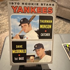 1970 Topps Thurman Munson Rookie #189 Yankees - Vintage RC - Solid Appeal￼￼