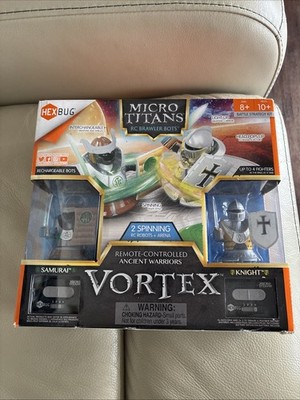 Hexbug Micro Titans Vortex Samurai vs Knight RC Brawlers - ARENA INCLUDED - NEW