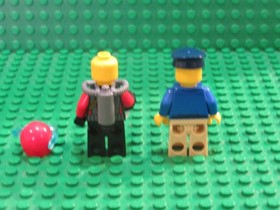 Lot 2 LEGO Minifigs CITY Town Deep Sea Captain + Scuba Diver 60095 Diving SD54