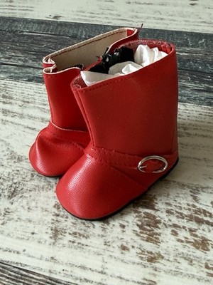 American Girl Doll MOLLY Winter GALOSHES - 18  Doll Shoes Rain BOOTS Only READ