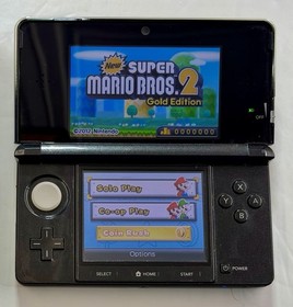 Nintendo 3DS Cosmo Black Handheld Console System CTR-001 Complete in Box CIB