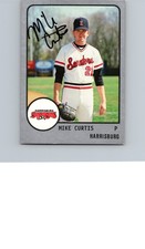 1988 ProCards Minor League - Mike Curtis #843 (RC) AUTO AUTOGRAPHED SIGNED