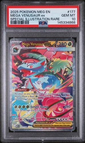 Mega Venusaur ex 177/132 Pokemon Mega Evolution #177 SIR GEM MINT PSA 10