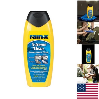 12oz RainX X-treme Clean Windshield Cleaner - Removes Bugs & Grime Effortlessly