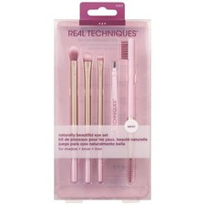 Kit de brochas de maquillaje de ojos Real Techniques Naturally Beautiful, juego de 5 piezas
