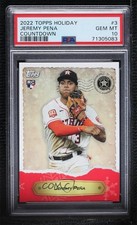 2022 Topps MLB Holiday Countdown Collection Jeremy Pena #3 PSA 10 GEM MT 1c7