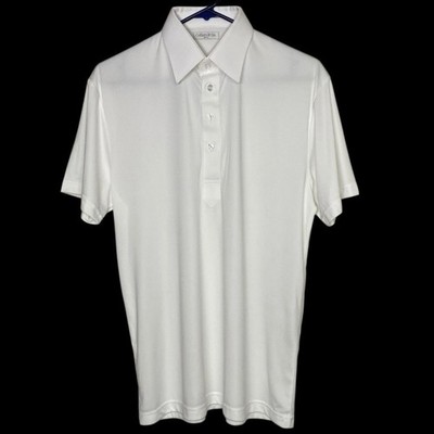 Collars & Co Polo Shirt Mens XL Tall White Point Dress Collar Office Stretch