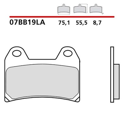 BREMBO FRONT BRAKE PADS KIT FIT ON MOTO GUZZI CALIFORNIA SPECIAL SPORT 01-02-07B
