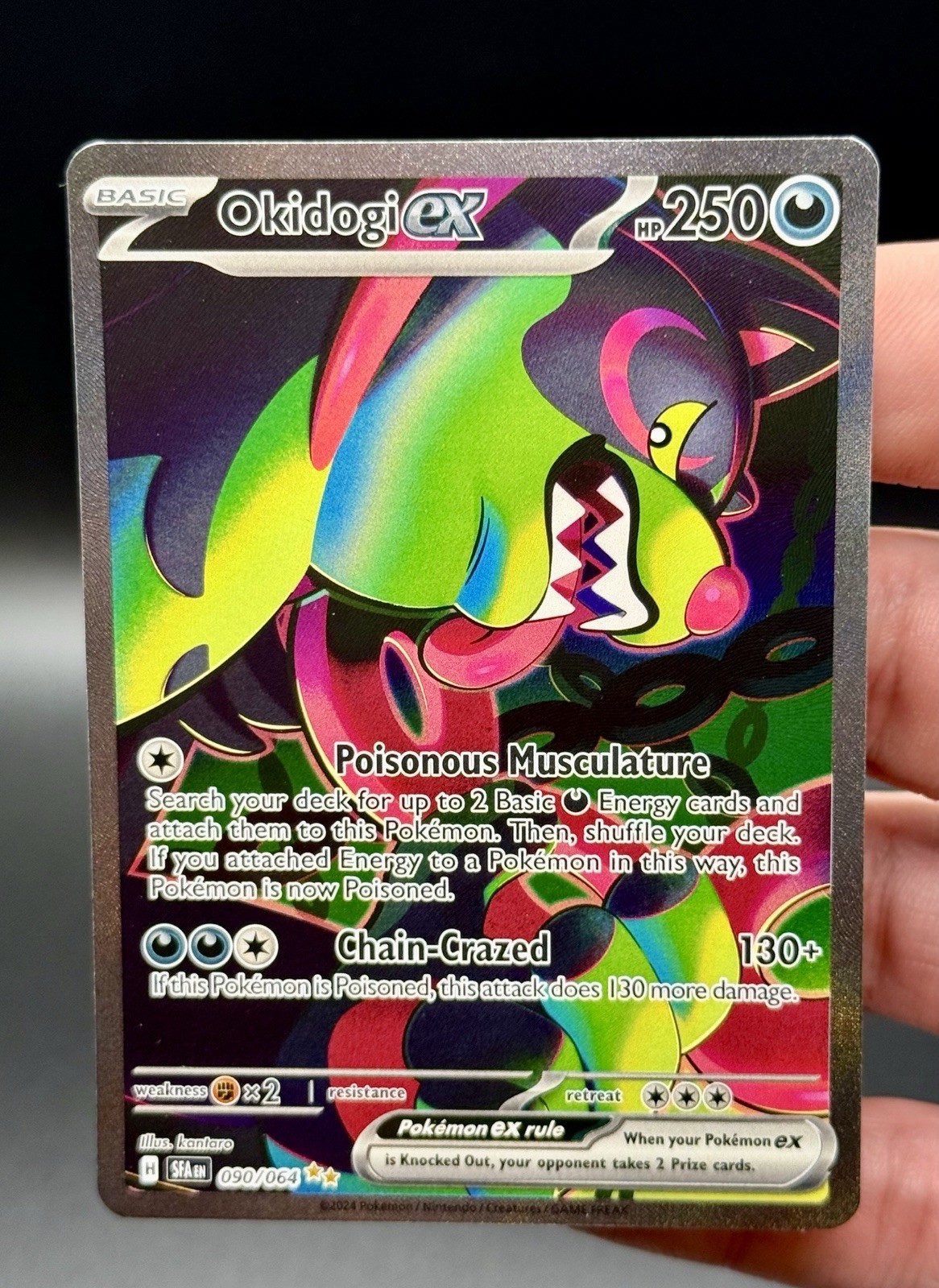 Pokémon TCG Okidogi ex 090/064 Special Illustration Rare Near Mint