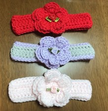 handmade baby headbands Set Of 3
