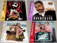 4 X JAPAN LASERDISCS LD NTSC Japan COMEDIES Eddie Murphy Matthau Lemmon Reynolds
