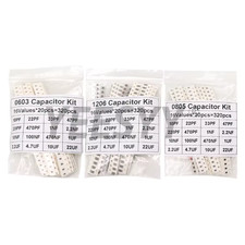 Image of 320/720PCS 0603 0805 1206 SMD Capacitor Assorted Kit 16/36/50 Values 1pF-10µF