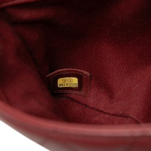 Sac bandoulière CHANEL Matelasse peau d'agneau bordeaux femme L23 cm H16 cm P9,5 cm épaule - Photo 7/8