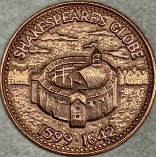 United Kingdom England London William Shakespeare Globe Theater Copper Penny