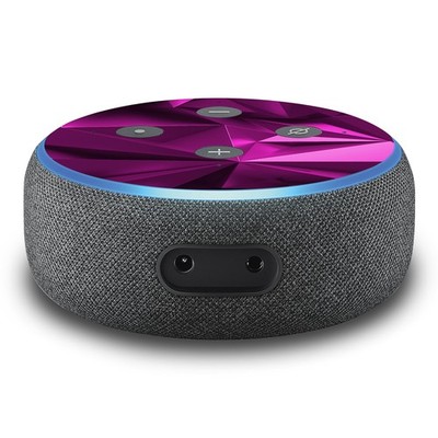 2er Set Aufkleber Polygon Pink passend für Alexa Echo Dot Gen.3 Smart R137-04