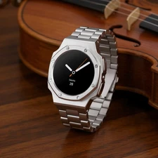 Stainless Steel Case Band For Galaxy Watch Ultra 47mm 8 40mm/44mm 8 Classic 46mm