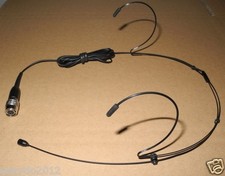 Black Headset Microphone for Audio-Technica Wireless Professional Body Pack Mics