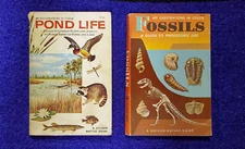 FOSSILS & POND LIFE NATURE GUIDE, A COMPLETE GUIDE TO AMERICAN WILDLIFE BOOK LOT