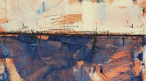 No.988 Original Abstract Modern Minimal Urban Textured Painting By K.A.Davis - Picture 3 of 12