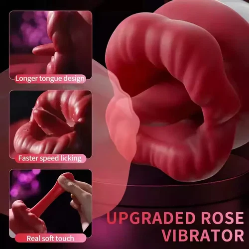 Electric Sucking Vibrator Oral Clit Licking Tongue G-Spot Dildo Sex Toy Women UK - Picture 6 of 18